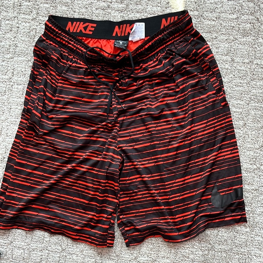 Nike Dri-FIT Red and Black Shorts